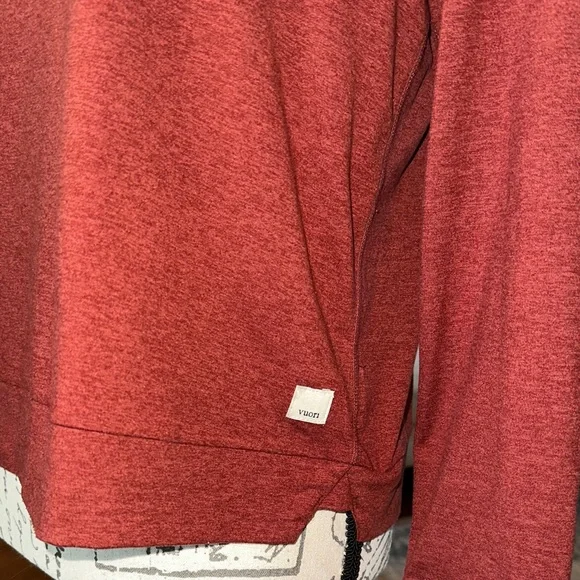 Vuori Rust Hoodie with Drawstrings - Picture 2 of 4